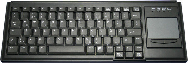 Active Key AK-4400-GU-B/GE - Soft-Druckpunkt - Touchpad - schwarz - deutsch