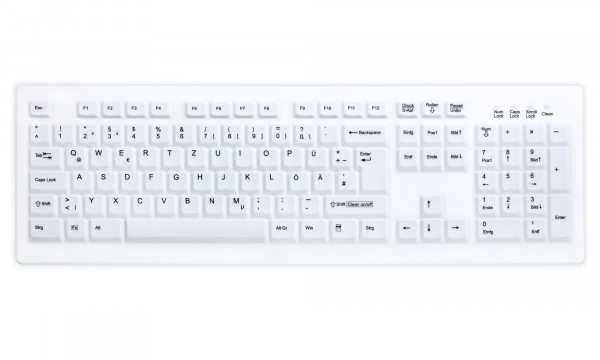 Active Key Keyboard AK-C8100F-UVS-W/GE - IP68 vollversiegelt - weiß - deutsch