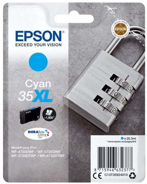 Epson 35XL Tinte Cyan 20,3ml