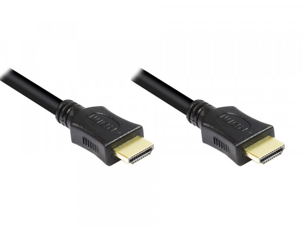 Monitorkabel High-Speed-HDMI-Kabel mit Ethernet, schwarz, 2,0m, Good Connections