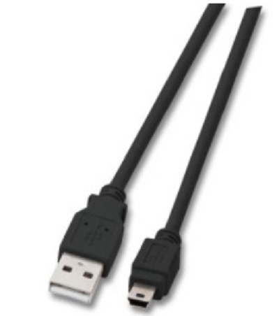 USB Kabel S/S A->Mini-B 5-polig 1,5 m schwarz USB2.0