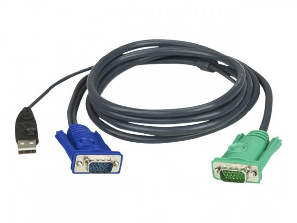 KVM Anschlusskabel 2L-5202U Tastatur-/Video-/Maus-USB 1,8m für CL5708M