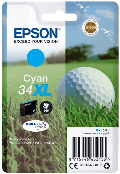 Epson 34XL Cyan - 10,8 ml