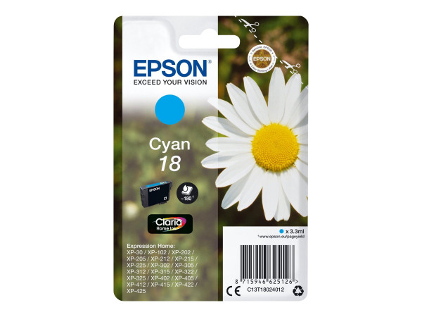 Epson 18 Tinte Cyan - 3.3 ml