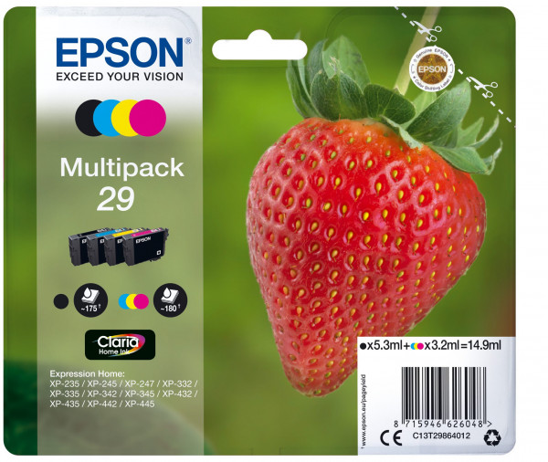Epson 29 Multipack 4er-Tinte (BK/C/M/Y)