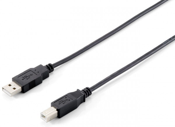 USB Kabel S/S A->B 5,0m schwarz USB2.0