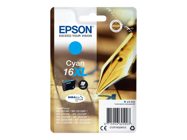Epson 16XL Tinte Cyan 6,5 ml