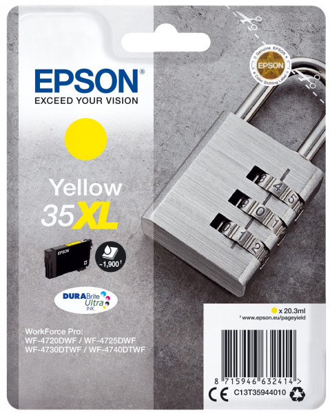 Epson 35XL Tinte Gelb 20,3ml