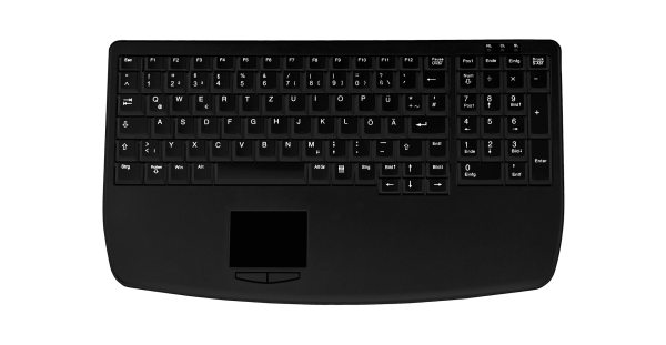 Active Key Industrie AK-7410-GP-B/GE - großes Touchpad - schwarz - DE